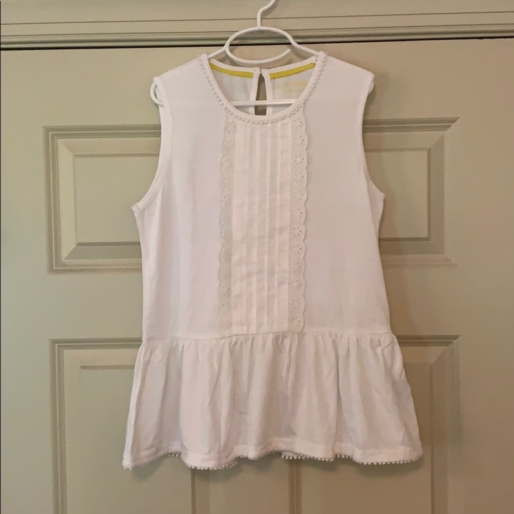 🔥🔥SALE🔥🔥 Mini Boden sleeveless peplum shirt, 11-12, NWOT